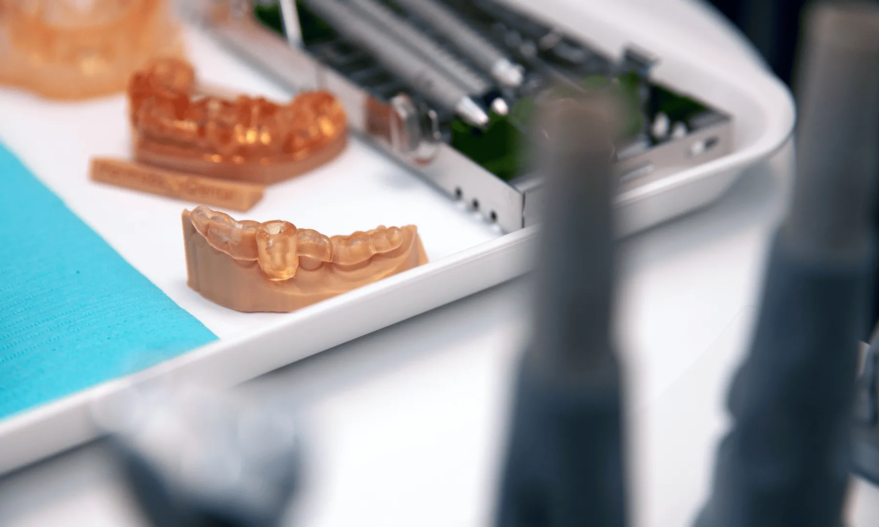 Guia cirúrgico 3D para cirurgia guiada de implantes dentários